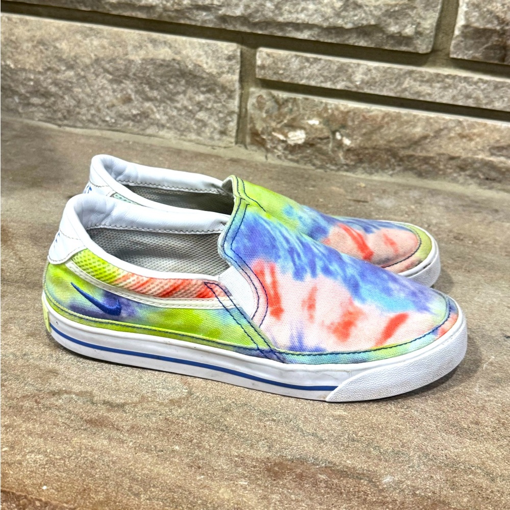 Nike Court Legacy Print Slip-On Shoes - Tie-Dye